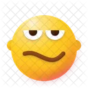 Bored Emoji Smile Icon