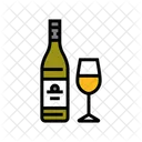 Botella De Vino Chardonnay Vino Blanco Chardonnay Icono