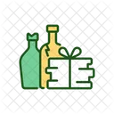 Bottles and waste paper  Icon