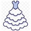 Bauschiges Kleid  Symbol