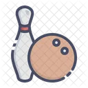 Bowling Ball Pin Icon