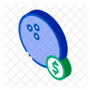 Ball Bowling Coin Icon