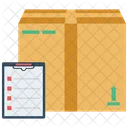 Box Package With Checklist Packaging Box Packing Icon