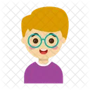 Boy Character Cartoon Icon