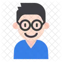 Kid Glasses Avatar Icon