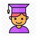 Boy Graduation Student Icon