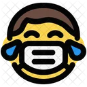 Boy Joy Emoji With Face Mask Emoji アイコン