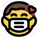 Boy Love Emoji With Face Mask Emoji アイコン