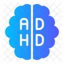 Brain Adhd Mental Health Icon