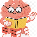 Brain reading book  Icon