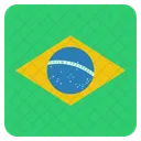 Brazil Flag Circle Icon