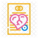 Breakup Broken Relationship Document Icon