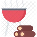 Brennholz Holz Grill Symbol