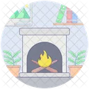 Brennholz Kamin Schornstein Symbol