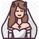 Bride Woman Bride Dress Icon