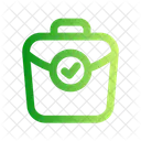 Brifecase Tick Bag Suitcase Icon