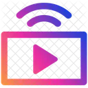 Broadcasting Video Advertisement Antenna Icon