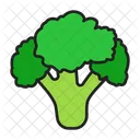 Broccoli Cauliflower Healthy Food Icon