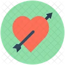 Broken Heart Arrow Icon