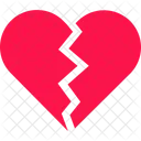 Broken Heart Love Icon