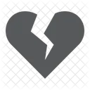 Broken Heart Love Icon