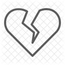 Broken Heart Love Icon