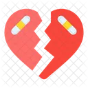 Broken Heart Love And Romance Icon