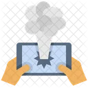 Broken Smoke Smartphone Icon