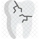 Broken Broken Tooth Dental Icon