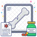 Broken Bone Cracked Bone Osteoporosis Icon