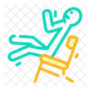 Broken Chair Man Broken Chair Icon