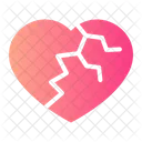 Broken Heart Crashed Divorce Icon