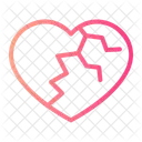 Broken Heart Crashed Divorce Icon