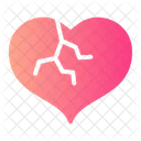 Broken Heart Crashed Divorce Icon