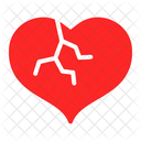 Broken Heart Crashed Divorce Icon