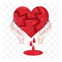 Broken Heart Heart Love Icon