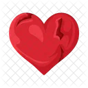 Broken Heart Heart Love Icon