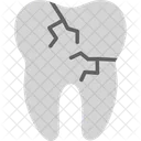 Broken Broken Tooth Dental Icon