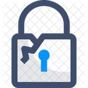 Accessv Broken Lock Allow Access Icon