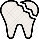 Broken Tooth Caries Smileys Symbol