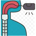 Bronchoscopy Choking Difficulty Breathing Icon