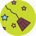 Broom Halloween Magic Icon