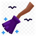 Broom Magic Witchcraft Icon