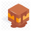 Brownie Cake Food Icon