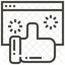 Browser Interaction Like Icon