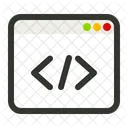 Browser Code Coding Icon