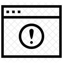 Browser Error  Icon