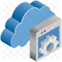 Cloud Computing Setting Icon