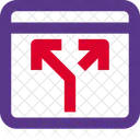 Browser Split Connection  Icon