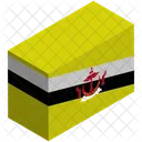 Flagge Land Brunei Symbol